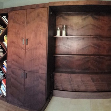 Murphey Bed with Diagonal Bookcase