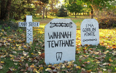 Weekend Project: Easy, Funny Halloween Tombstones
