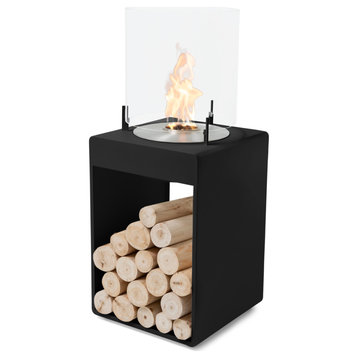 EcoSmart Pop 3T Fireplace Smokeless, Black, Ethanol Burner