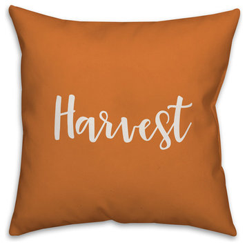 Harvest in Orange 18x18 Throw Pillow Cover