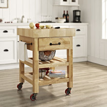 Butcher block island