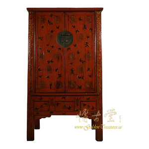 Consigned Antique French Louis Xvi Painted Armoire Traditional