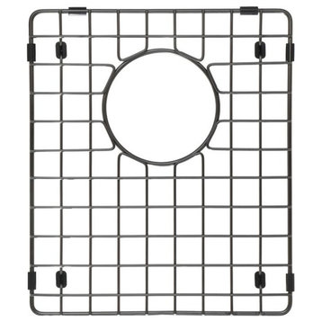 Starstar Sink Protector, Matte Black Stainless Steel, Bottom Grid, 13x11