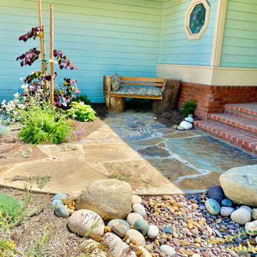 Native Meadow Brightens a small Front Yard