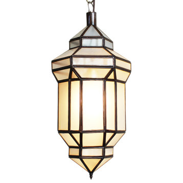 Frosted Glass Prism Lantern Small