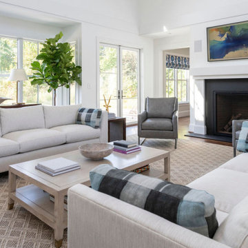 Clean,  modern living room