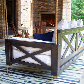 Outdoor Custom Twin or Crib Mattress Bed Porch Swing Daybeds