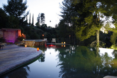 Tuscan pool photo in Los Angeles