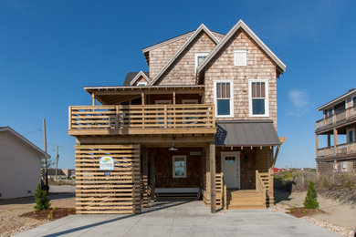 Inspiration for a coastal exterior home remodel in Other