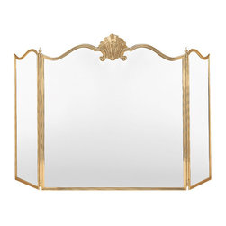 Inviting Home Inc. - Shell Center Fireplace Screen - Fireplace Screens