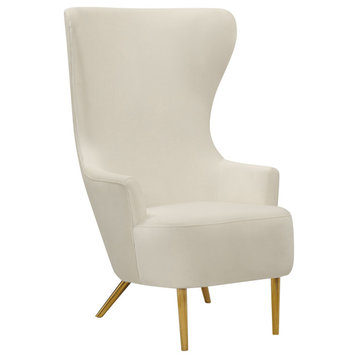 Julia Cream Wingback Chair - Cream