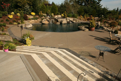 Inspiration for a contemporary pool remodel in Salt Lake City