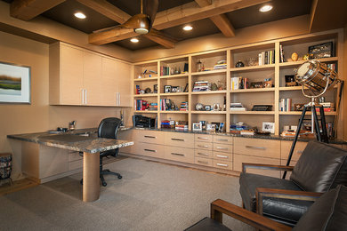Trendy home office photo in Phoenix