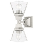 Livex Lighting - Mission 2 Light Wall Sconce, Polished Chrome - This 2 light Sconce from the Mission collection by Livex will enhance your home with a perfect mix of form and function. The features include a Polished Chrome finish applied by experts.