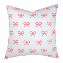 Caitlin Wilson Coral Bows Pillow - Decorative Pillows