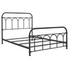 Nashburg Wrought Iron Metal Bed, Full
