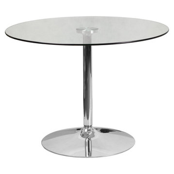 39.25" Round Glass Table