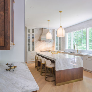 Inside This Transitional Kitchen Masterpiece | Quartzite Countertops That Stun!