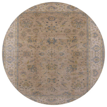Ahgly Company Indoor Round Mid-Century Modern Area Rugs, 5' Round