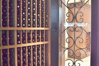 This is an example of a wine cellar in San Diego.