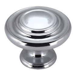 Door Corner - Polished Chrome 3 Ring Cabinet Knob - Cabinet And Drawer Knobs