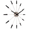 NeXtime Plug Inn Spoke Wall Clock, Black