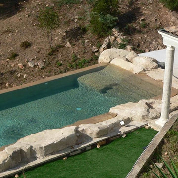 Enrochement piscine
