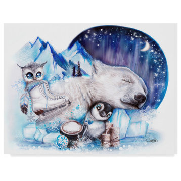 Sheena Pike Art And Illustration 'Dreaming Of Winter' Canvas Art, 19"x14"