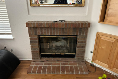 Gas Fireplace Insert - Before & After