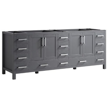 Jacques 84" Dark Grey Vanity Cabinet Only