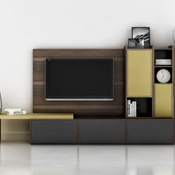 Modern Wall Unit Lyrics 13 by Huppe - $7,012.00 - Entertainment Centers And Tv Stands