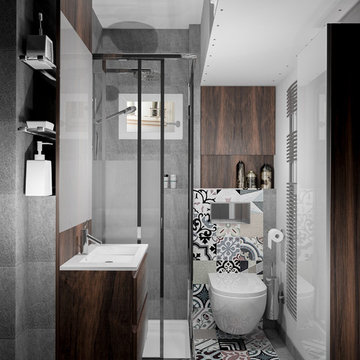 Petite salle de douche à Paris !