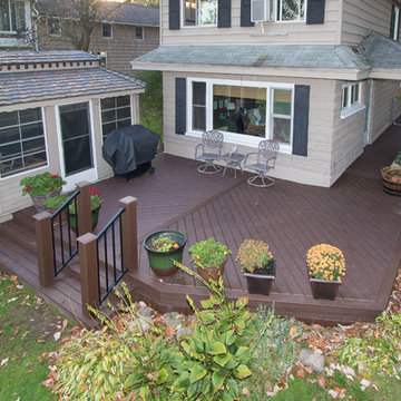 Lava Rock Deck off Indian Lake Cottage