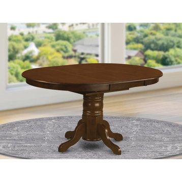 Ket-Esp-Tp Oval A Pedestal Oval Dining Table 42"X60" With 18" Butterfly Leaf