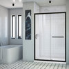 DreamLine Infinity-Z 44-48"W Semi-Frameless Sliding Shower Door, in Satin Black