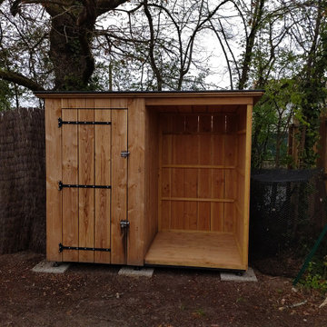 Fabrication cabanon de jardin en volige