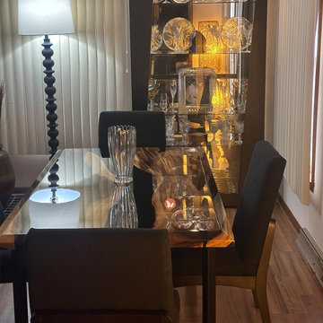 Walnut & Black Epoxy River Table