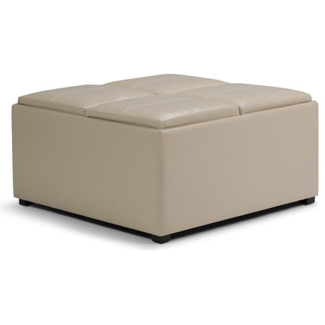 Avalon Square Coffee Table Storage Ottoman