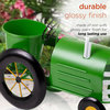 Metal Lime Green Tractor Planter