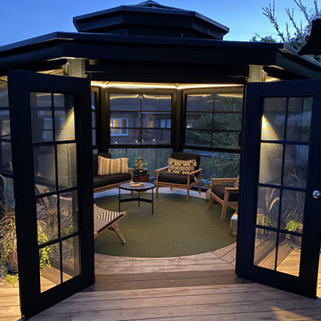 Gazebo with 4-Track Windows