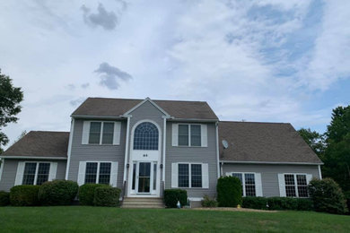 Example of an exterior home design in Boston