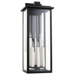 QUOROM INTERNATIONAL - QUORUM 7027-6-69 Westerly 6-Light Outdoor, Noir - QUORUM 7027-6-69 Westerly 6-Light Outdoor, Noir . Series: Westerly. Product Style: Transitional. Finish: Noir . Dimension(in): 30(H) x 11.75(W) x 11.75(Ext). Bulb: (6)60W Candelabra Base(Not Included). UL Type: Wet.