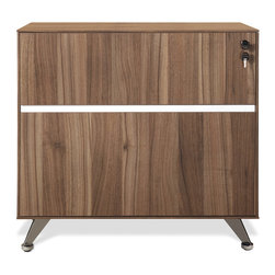 300 Series Walnut Lateral File - Filing Cabinets