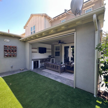 California Room Motorized Power Screen - Sun, Wind, Privacy and Bug Control
