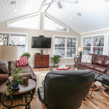 A Frame Lakehouse Renovation- Living Room