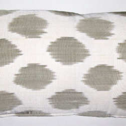 Silk/Cotton Ikat Pillow Cover - Decorative Pillows