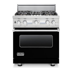 Viking 30" Pro-style Dual-fuel Range, Black Natural Gas | VDSC530T4BBK - Gas Ranges And Electric Ranges