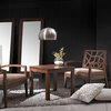 Baxton Studio Jennifer Wooden Modern Lounge Chair with Fabric Seat