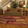 Mohawk Home New Wave Picasso Wine Area Rug 7' 6'' X 10'