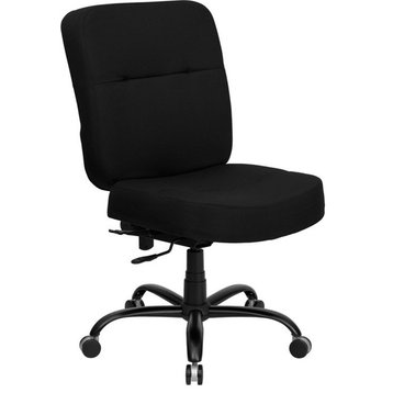 HERCULES Series Big and Tall 400 lb. Rated Black Fabric Executive Swivel Chair